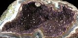 Purple Amethyst Geode - Uruguay #31199-1